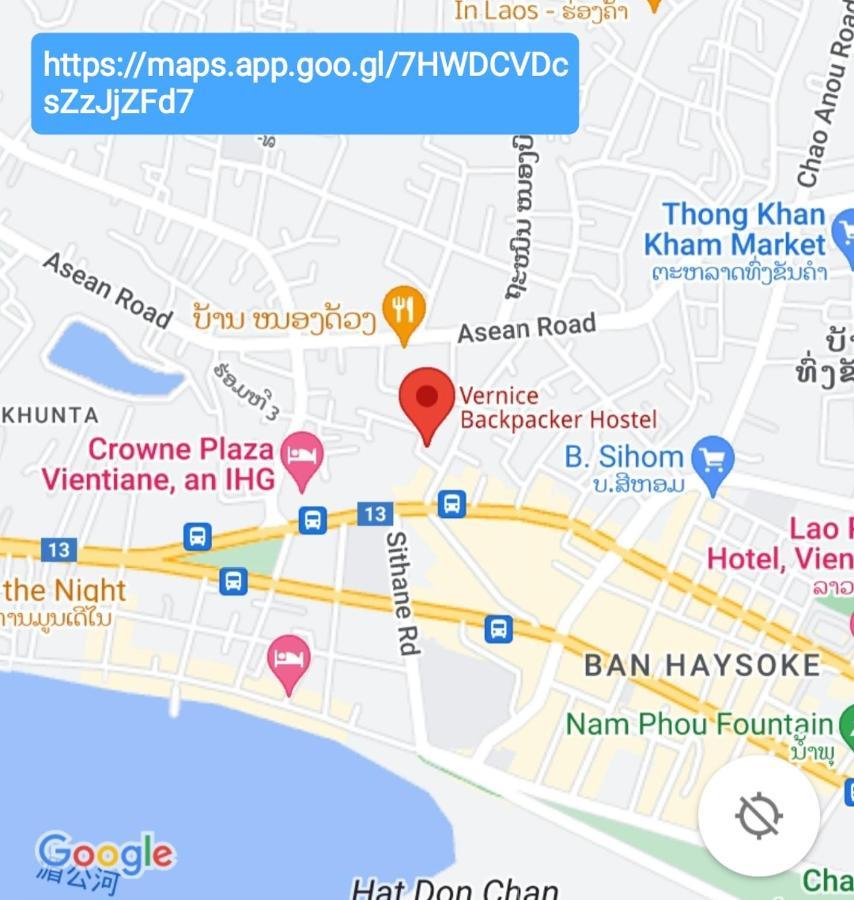 Vernice Backpacker Hostel Vientiane Esterno foto
